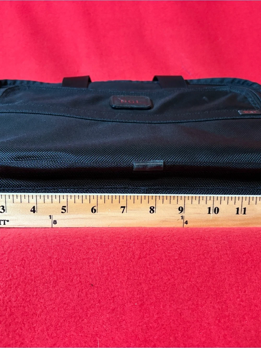 TUMI Alpha T-Pass TSA Checkpoint  Friendly Laptop Bag Black Ballistic Nylon